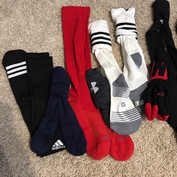 8 pair knee high socks, 4 regular, most new! 2 pair hardly worn! Nike,adidas - Picture 12 of 13